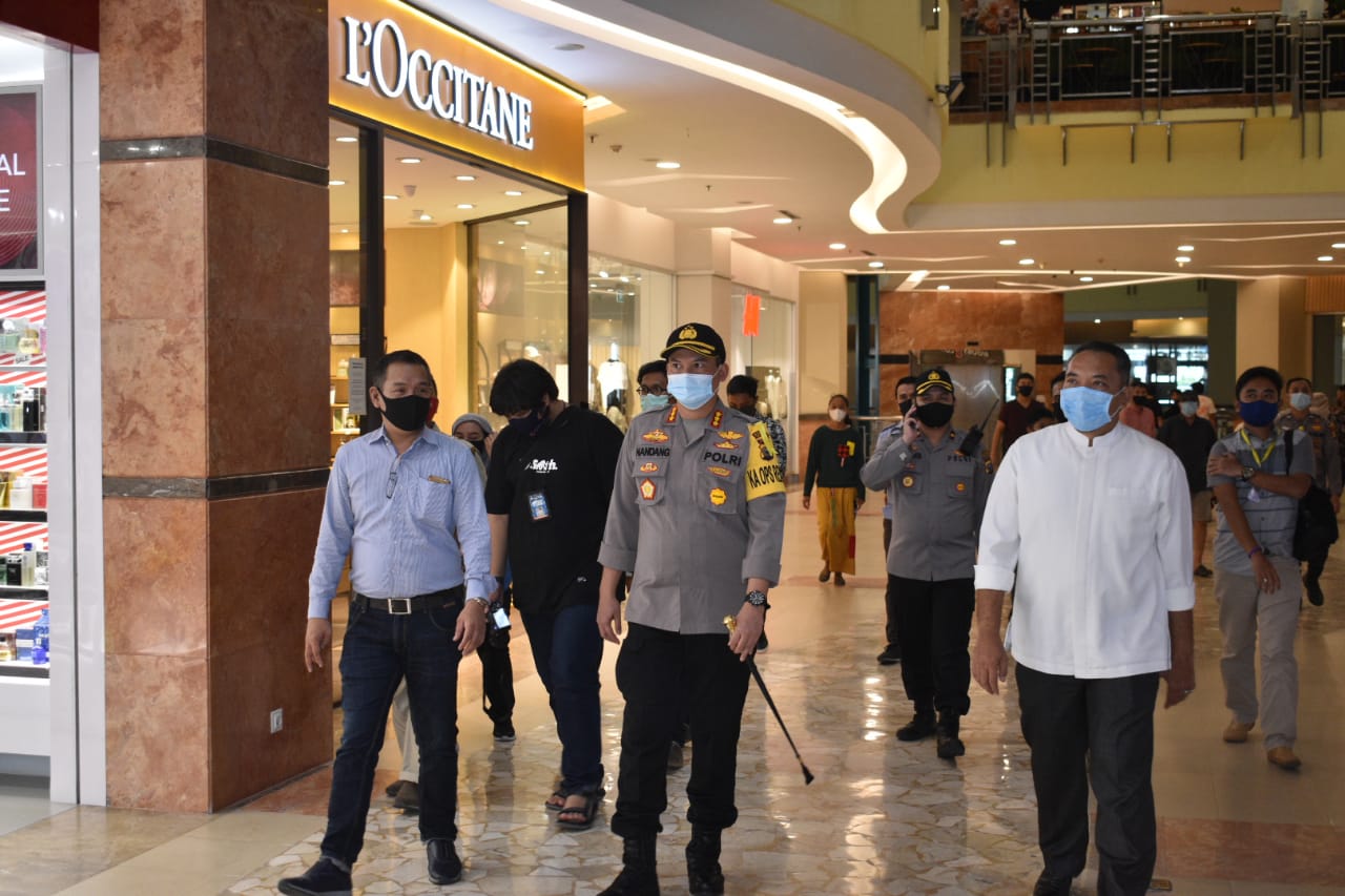 Polresta Pekanbaru Sidak Mal SKA Terkait Penerapan Protokol Kesehatan